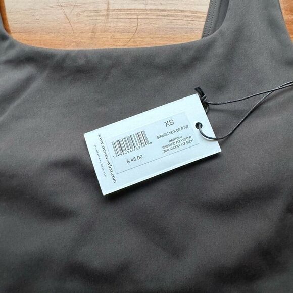 WeWoreWhat $45 straight neck crop top black size XS - Picture 3 of 4